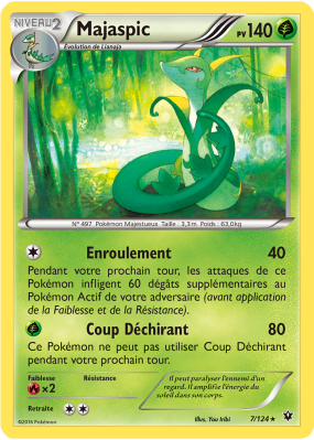 Carte Pokémon Majaspic 7/124 Rare Impact des Destins