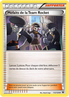 Carte Pokémon Méfaits de la Team Rocket 112/124 Peu commune Impact des Destins