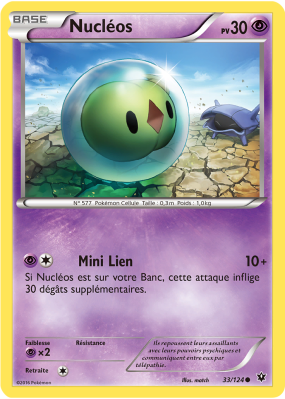 Carte Pokémon Nucléos 33/124 Commune Impact des Destins
