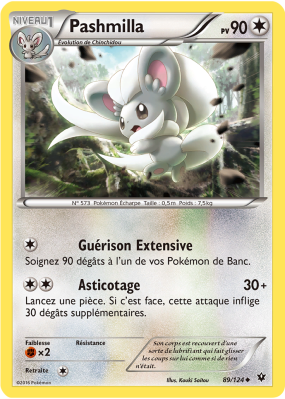 Carte Pokémon Pashmilla 89/124 Peu commune Impact des Destins