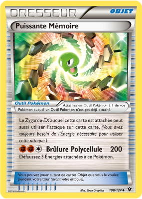 Carte Pokémon Puissante Mémoire 108/124 Peu commune Impact des Destins