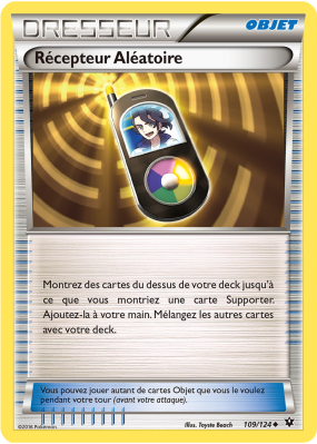 Carte Pokémon Récepteur Aléatoire 109/124 Peu commune Impact des Destins