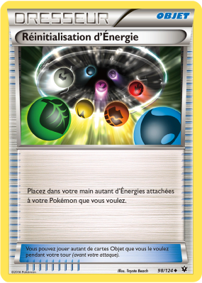 Carte Pokémon Réinitialisation d'Énergie 98/124 Peu commune Impact des Destins