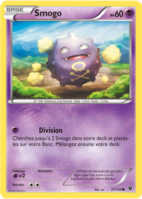 Carte Pokémon Smogo 27/124 Commune Impact des Destins