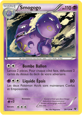 Carte Pokémon Smogogo 28/124 Peu commune Impact des Destins