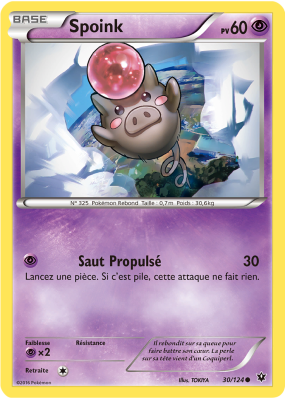 Carte Pokémon Spoink 30/124 Commune Impact des Destins