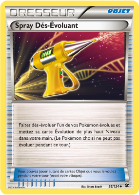 Carte Pokémon Spray Dés-Évoluant 95/124 Peu commune Impact des Destins