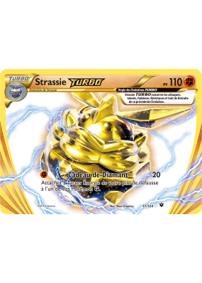 Carte Pokémon Strassie TURBO 51/124 Turbo Impact des Destins