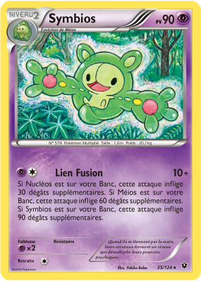 Carte Pokémon Symbios 35/124 Rare Impact des Destins