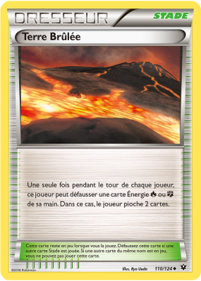 Carte Pokémon Terre Brûlée 110/124 Peu commune Impact des Destins
