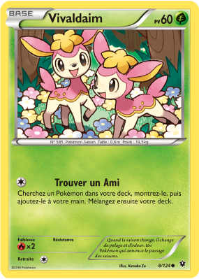 Carte Pokémon Vivaldaim 8/124 Commune Impact des Destins