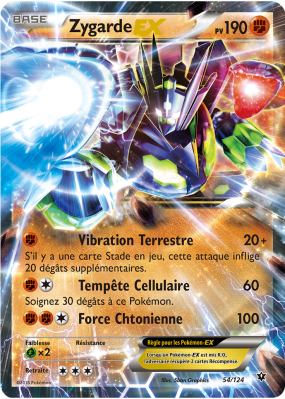 Carte Pokémon Zygarde-EX 54/124 Ultra Rare Impact des Destins