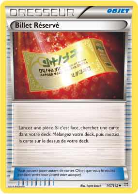 Carte Pokémon Billet Réservé 147/162 Peu commune Impulsion TURBO
