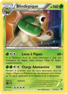 Carte Pokémon Blindépique 11/162 Holographique Impulsion TURBO