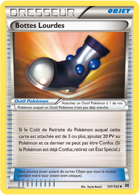 Carte Pokémon Bottes Lourdes 141/162 Peu commune Impulsion TURBO