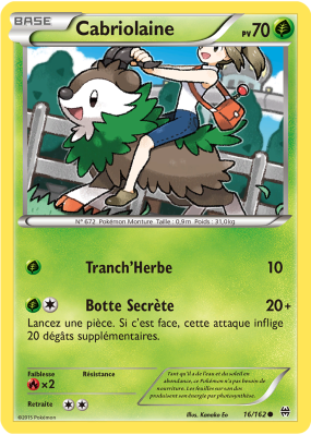 Carte Pokémon Cabriolaine 16/162 Commune Impulsion TURBO