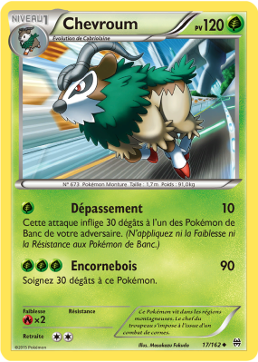 Carte Pokémon Chevroum 17/162 Peu commune Impulsion TURBO