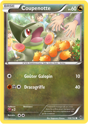 Carte Pokémon Coupenotte 108/162 Commune Impulsion TURBO