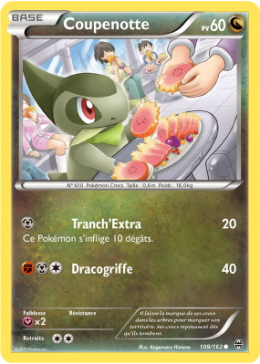 Carte Pokémon Coupenotte 109/162 Commune Impulsion TURBO