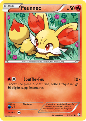 Carte Pokémon Feunnec 25/162 Commune Impulsion TURBO