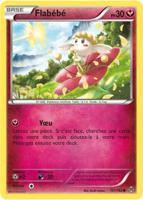 Carte Pokémon Flabébé 101/162 Commune Impulsion TURBO
