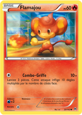 Carte Pokémon Flamajou 23/162 Commune Impulsion TURBO
