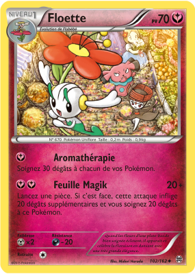Carte Pokémon Floette 102/162 Peu commune Impulsion TURBO