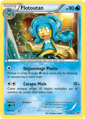 Carte Pokémon Flotoutan 42/162 Rare Impulsion TURBO