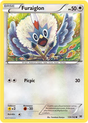 Carte Pokémon Furaiglon 129/162 Commune Impulsion TURBO