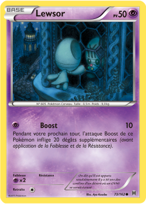 Carte Pokémon Lewsor 73/162 Commune Impulsion TURBO
