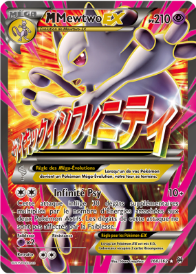 Carte Pokémon M-Mewtwo-EX 160/162 Ultra Rare Impulsion TURBO