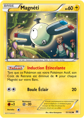 Carte Pokémon Magnéti 51/162 Commune Impulsion TURBO