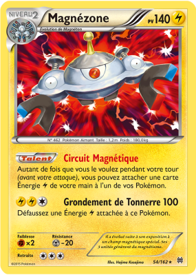 Carte Pokémon Magnézone 54/162 Holographique Impulsion TURBO