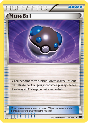 Carte Pokémon Masse Ball 140/162 Peu commune Impulsion TURBO