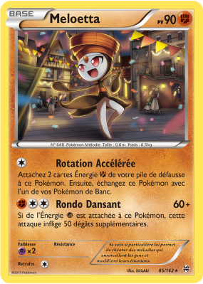 Carte Pokémon Meloetta 85/162 Holographique Impulsion TURBO