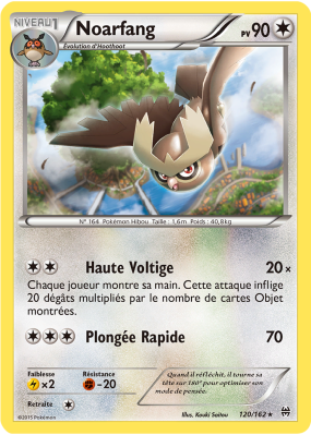 Carte Pokémon Noarfang 120/162 Rare Impulsion TURBO