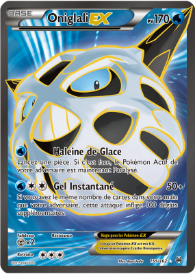 Carte Pokémon Oniglali-EX 155/162 Ultra Rare Impulsion TURBO