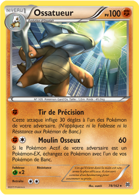 Carte Pokémon Ossatueur 78/162 Rare Impulsion TURBO