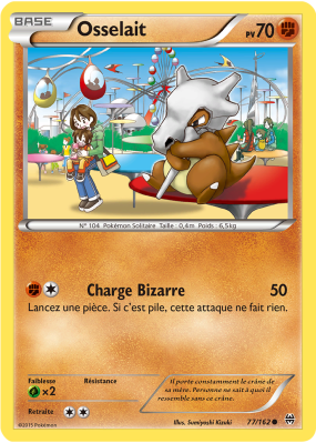 Carte Pokémon Osselait 77/162 Commune Impulsion TURBO