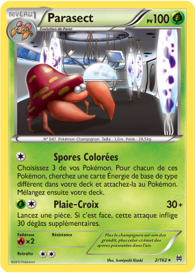 Carte Pokémon Parasect 2/162 Rare Impulsion TURBO