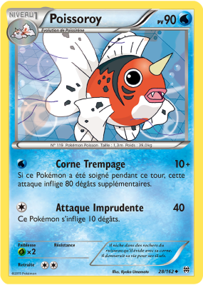 Carte Pokémon Poissoroy 28/162 Peu commune Impulsion TURBO