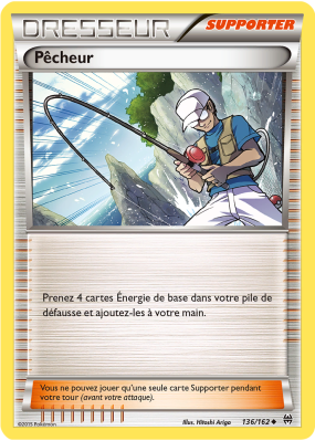 Carte Pokémon Pêcheur 136/162 Peu commune Impulsion TURBO