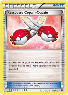 Carte Pokémon Rescousse Copain-Copain 135/162 Peu commune Impulsion TURBO