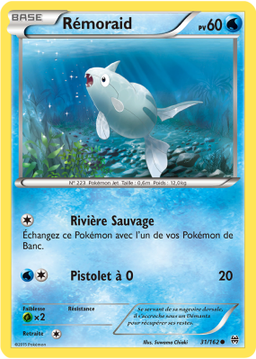 Carte Pokémon Rémoraid 31/162 Commune Impulsion TURBO