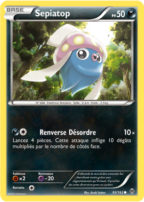 Carte Pokémon Sepiatop 93/162 Commune Impulsion TURBO