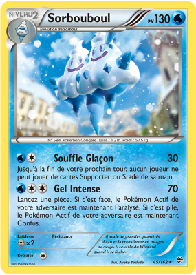 Carte Pokémon Sorbouboul 45/162 Rare Impulsion TURBO