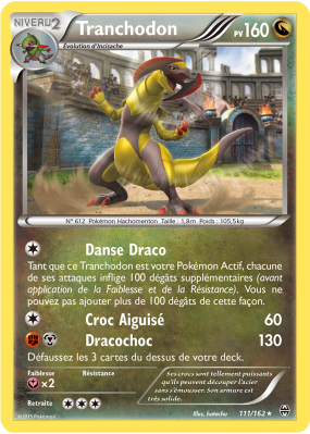 Carte Pokémon Tranchodon 111/162 Holographique Impulsion TURBO