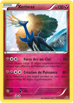 Carte Pokémon Xerneas 107/162 Holographique Impulsion TURBO