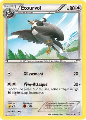 Carte Pokémon Étourvol 126/162 Peu commune Impulsion TURBO