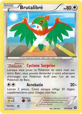 Carte Pokémon Brutalibré 97/114 Peu commune Offensive Vapeur